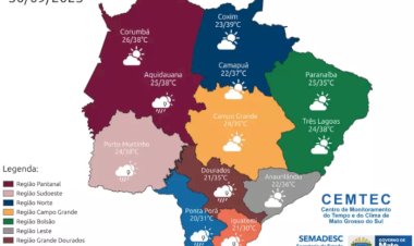 Setembro fecha com calor de 39°C e chance de chuva em Mato Grosso do Sul
